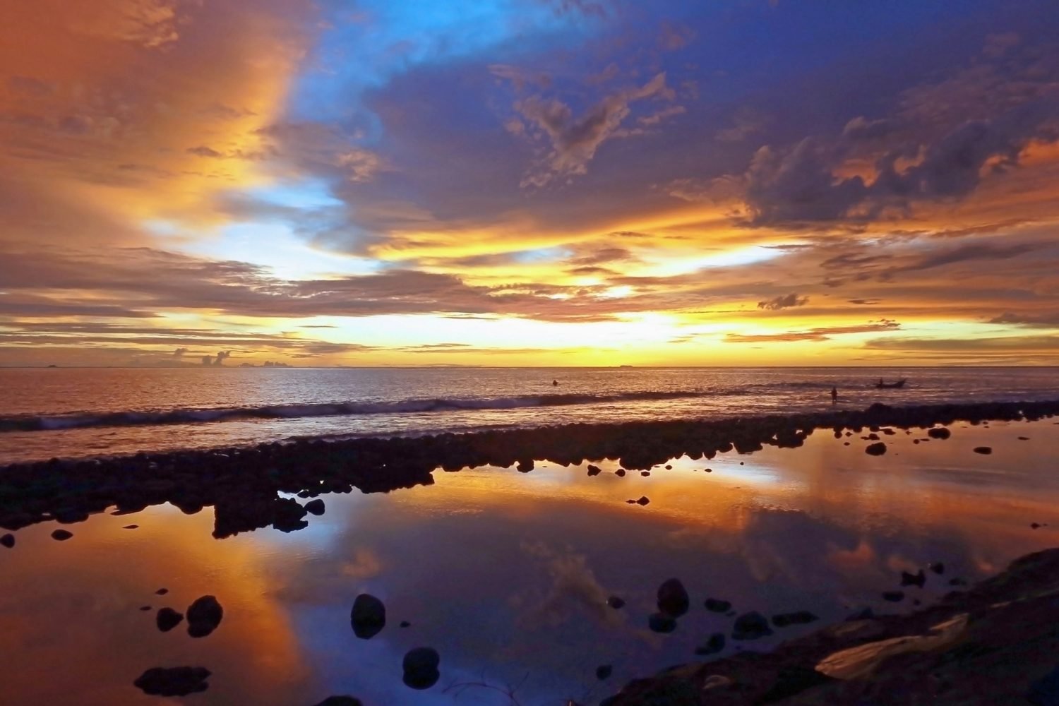 Sunset View At Indonesia